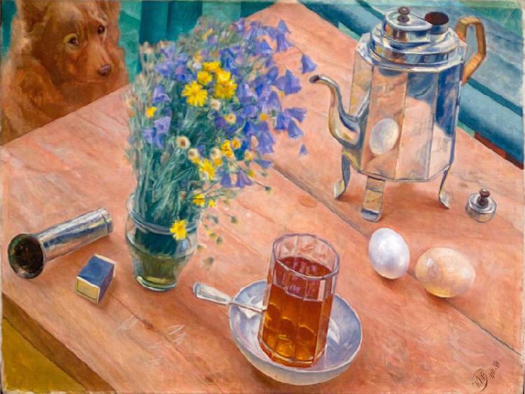Kuzma Sergeevich Petrov-Vodkin Morning Still-Life oil painting picture